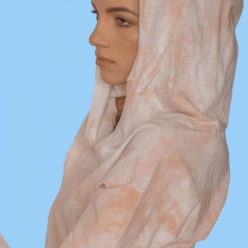 NUDE TIE DYE HOODIE