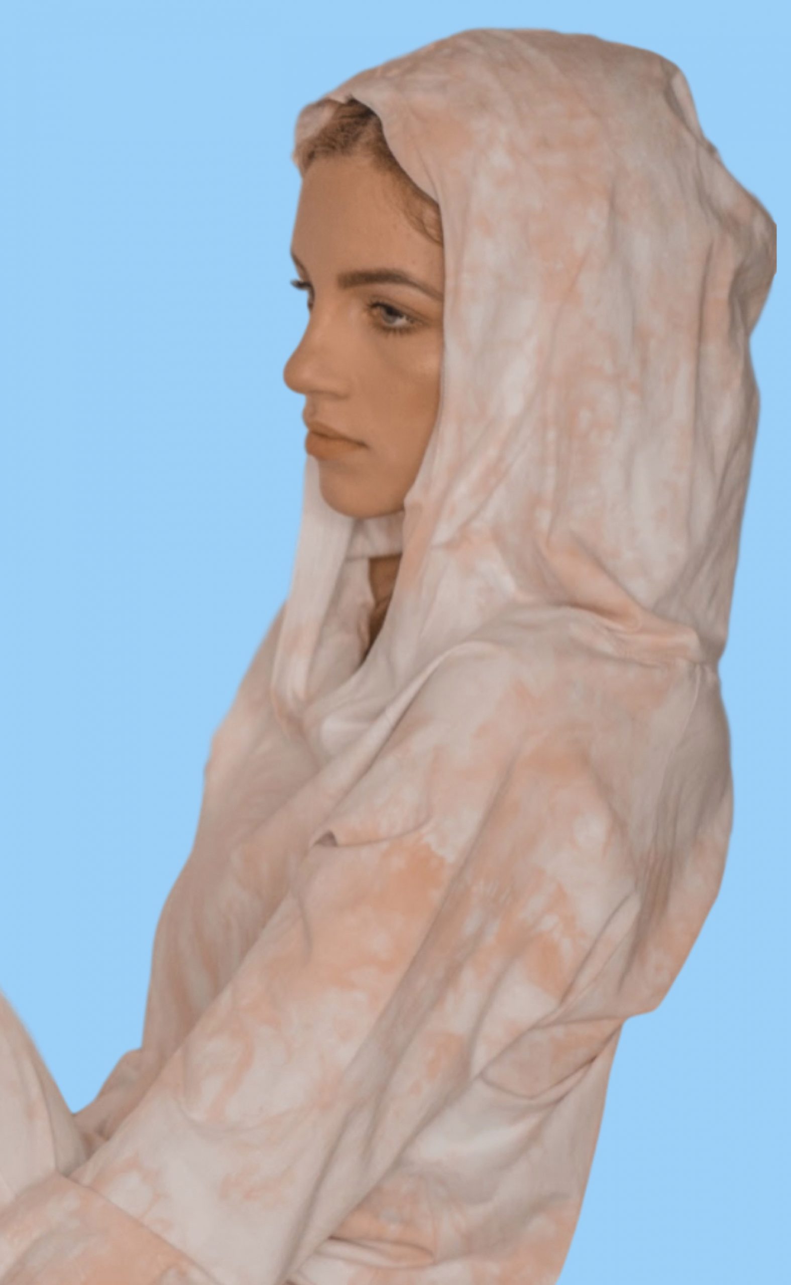 Nude tie dye hoodie 2025