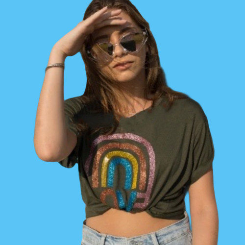 RAINBOW LOVE CROP TOP