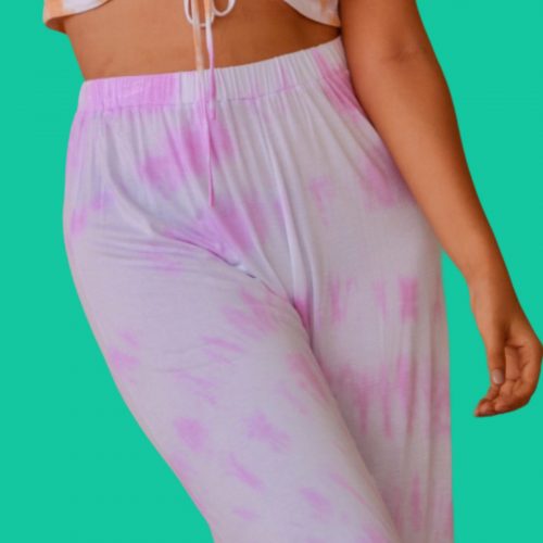 PINKY TIE DYE BEACH PANTS