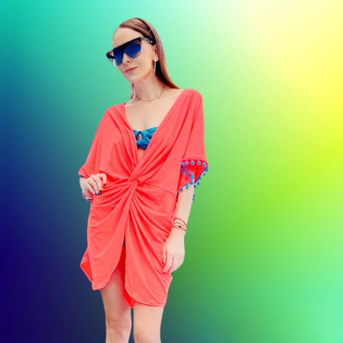 NEON BEACH SHORT COVER UP